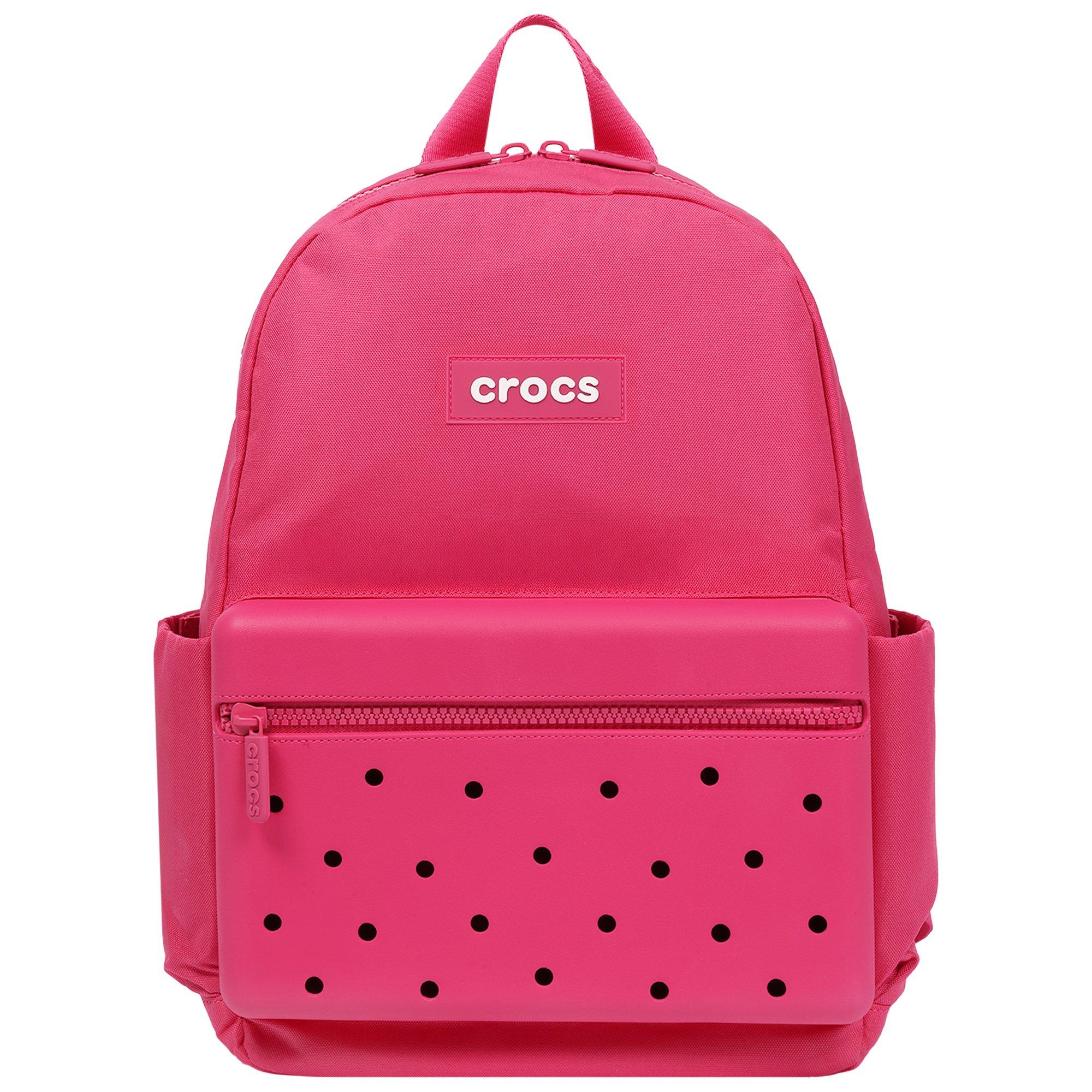 Crocs Lightweight Molded Front Storage Pocket Backpack - Dragon Fruit - DRAGON FRUIT